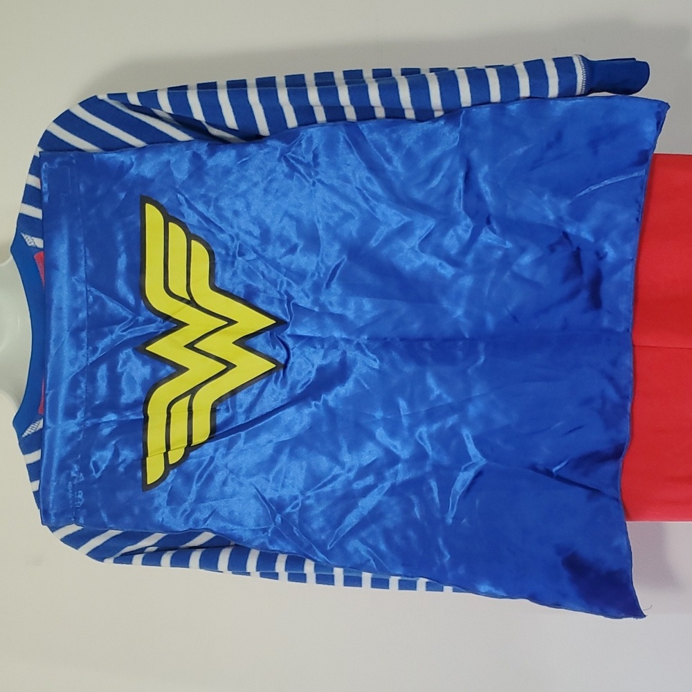 Wonder Woman Sze XS/S PJs Onesie Pajamas Hero Fleece Long Costume WW84 DC Comics - Picture 8 of 12
